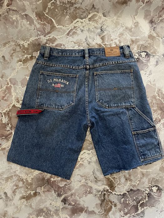 Шорты джинсовые Polo Ralph Laurent uspa assn sk8 rap shorts  style drip