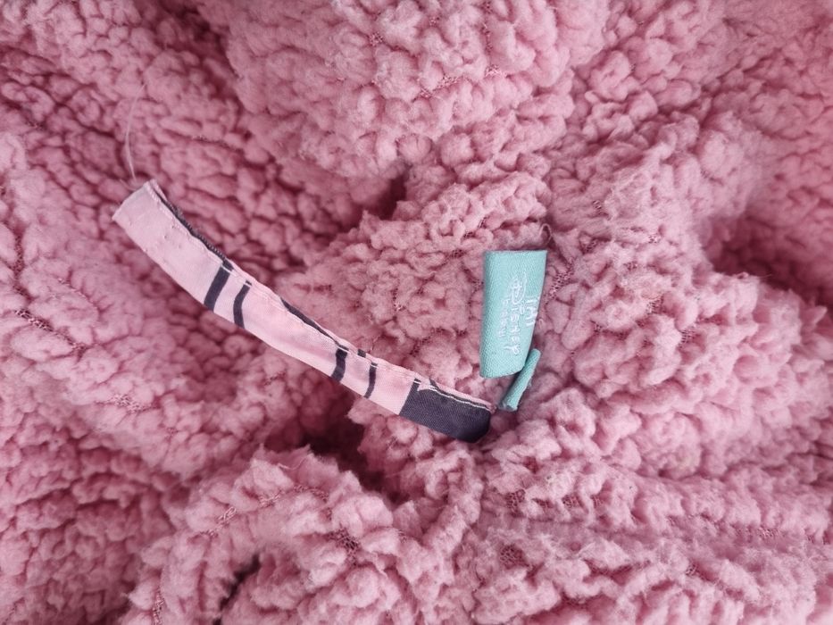 Gruba kurtka zimowa dziewczęca różowa muszka minnie disney rozmiar 92