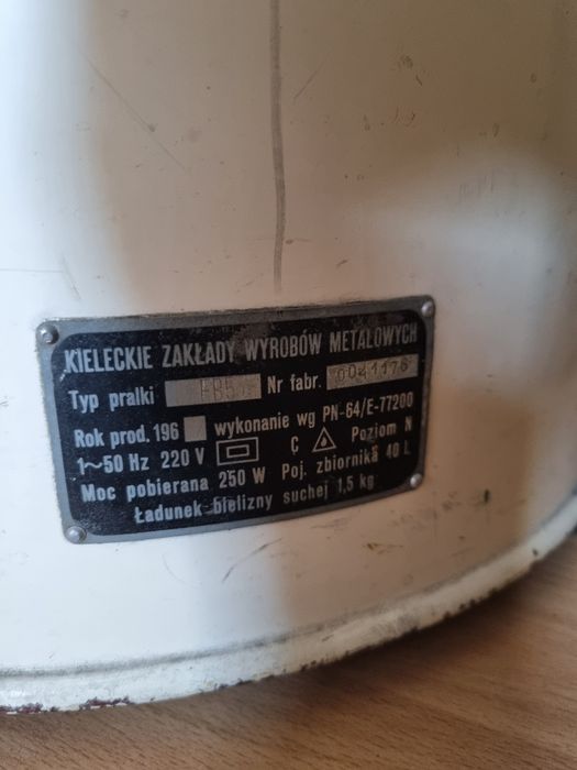 Frania, pralka z PRL-u