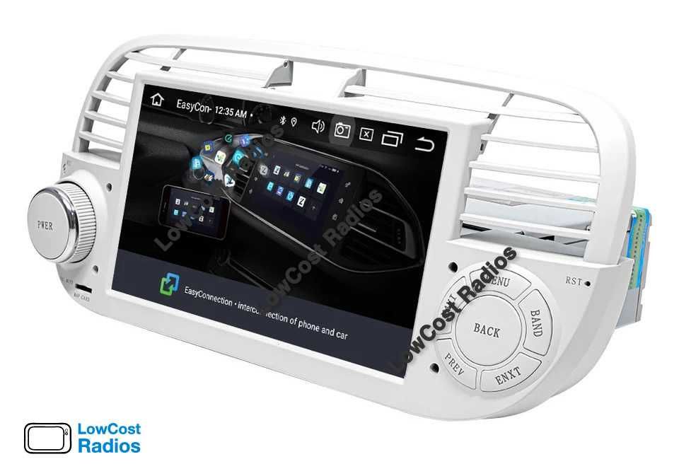 (NOVO) Rádio 2DIN ANDROID 15 • 7" • FIAT 500 (Desde 2007 a 2015) | ABARTH | CARPLAY • ANDROID AUTO