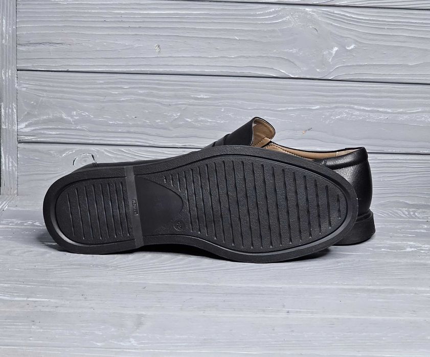 Кожаные мужские черные коричневые туфли лоферы ТМ Bumer / Бумер!