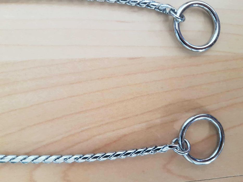 NOWA! ringówka, luksusowa obroża typu żmija, chrom 2,5 mm / 56 cm