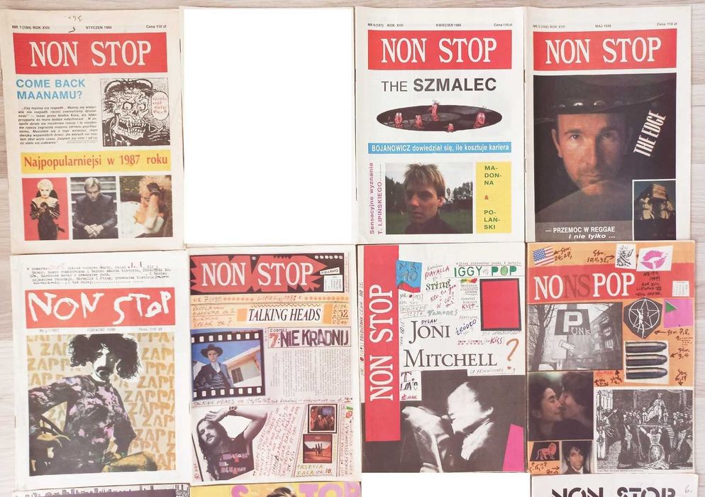 Non Stop - zestaw 13 magazynów muzycznych z lat 1988-89