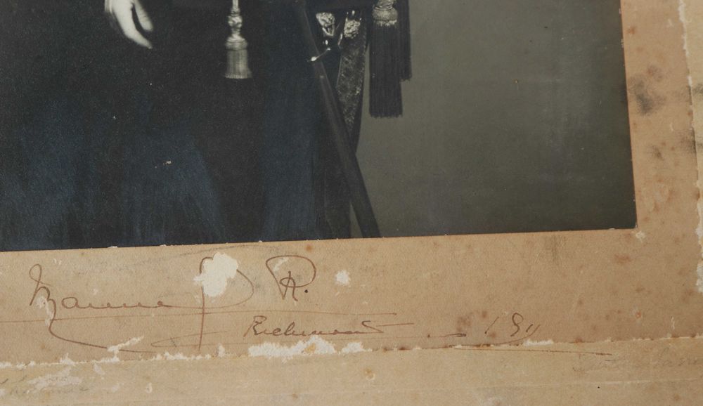 Rei D. Manuel II fotografia e autografo Richmond 1911 grande e rara