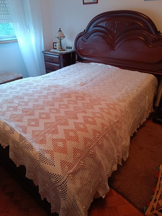 Colcha renda vintage