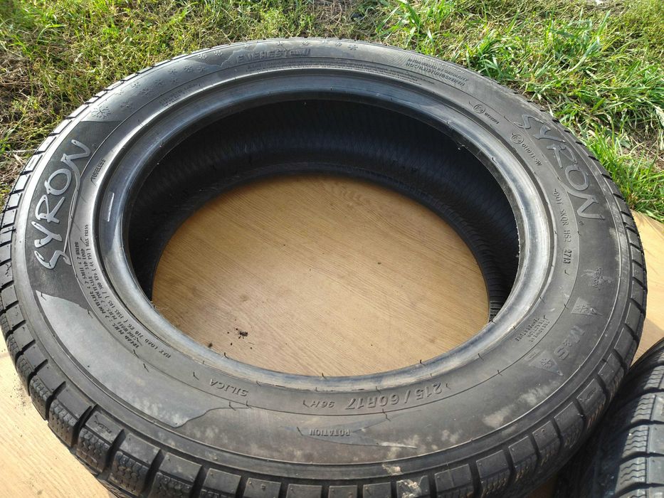 Шини колеса резина syron 215/60r17 r17 6mm зима зимние зимні 2шт