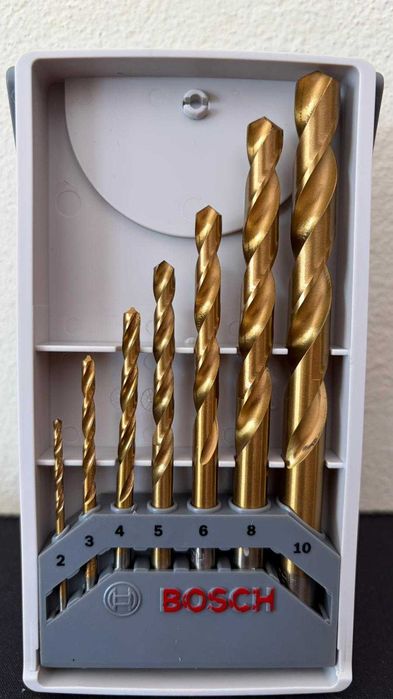 Conjunto BOSCH de 7 brocas para metal *Novo