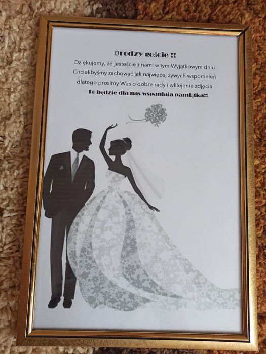 Ramka do księgi gości na wesele