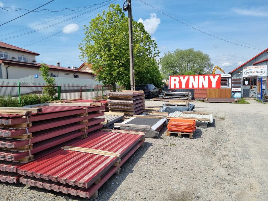 blacha trapez dachowa trapezowa od ręki na placu