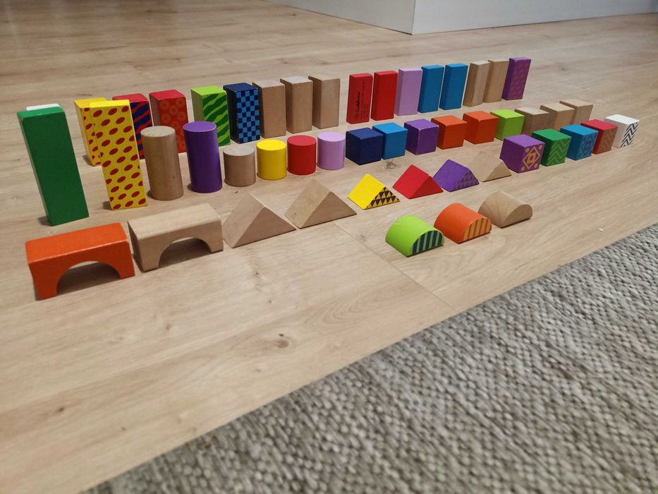 Klocki drewniane dla dzieci