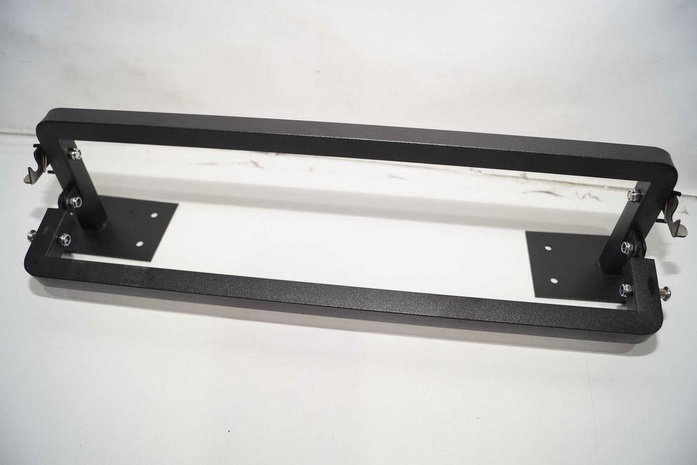 Uchwyt na ręczniki kąpielowe z haczykami Czarny loft metal 40cm
