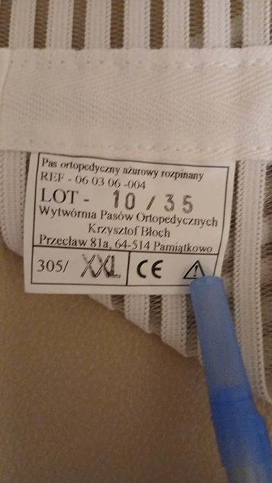 Pas brzuszny szer 30 cm dl. 122 cm