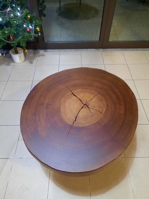 Mesa Centro tronco madeira