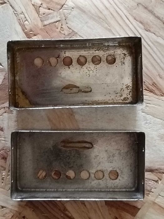 Humbucker pickup cover Chrome (Par). Vintage.