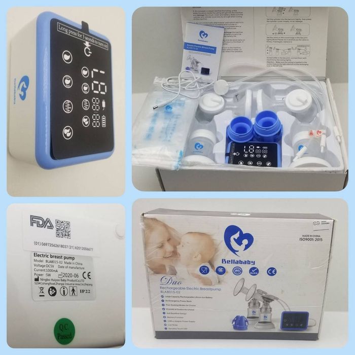 Молоковідсмоктувач акумуляторний подвійний