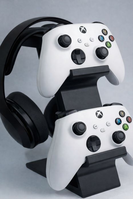 Suporte para Controles PS5 e Xbox + Headset