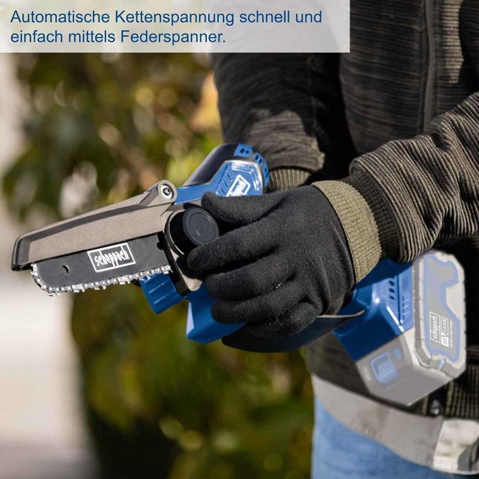 Акумуляторна ланцюгова пила для гілок Scheppach BC-PS150-X 20 В