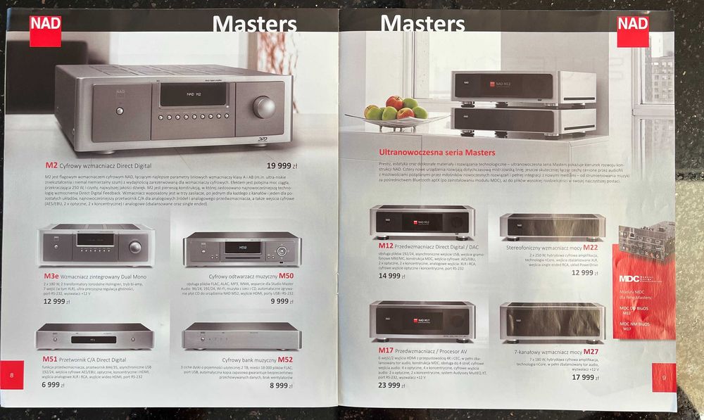 NAD KEF QED AUDIOLAB 1996/1997 katalogi prospekty