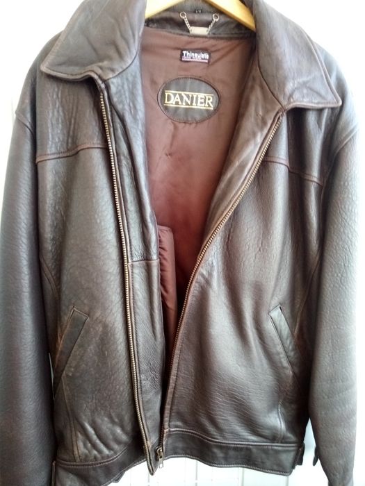 Кожаная мужская куртка