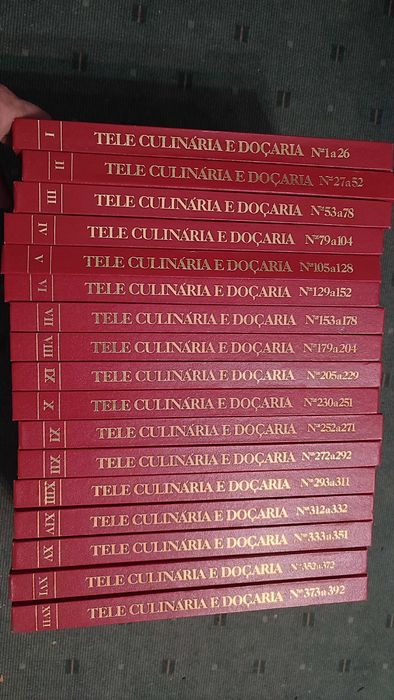 Teleculinária e Doçaria - 17 Volumes encadernados (Nº1 ao 392)