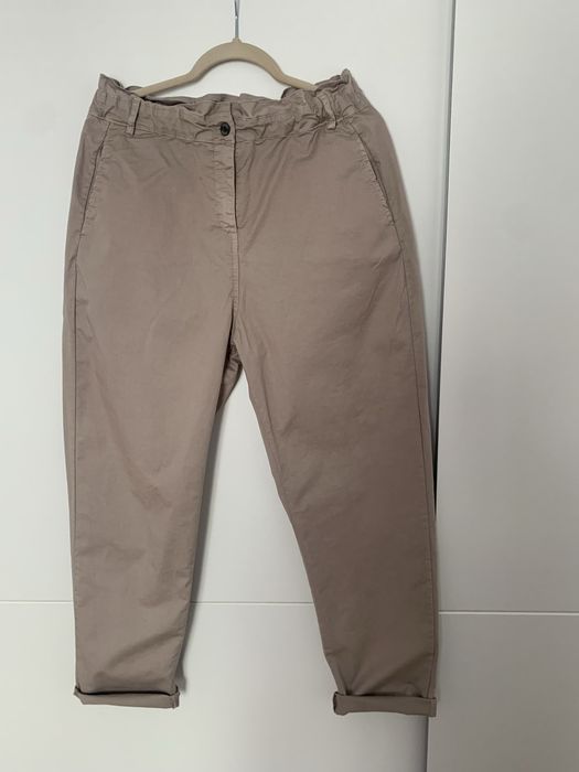 Spodnie beżowe damskie rozmiar XL