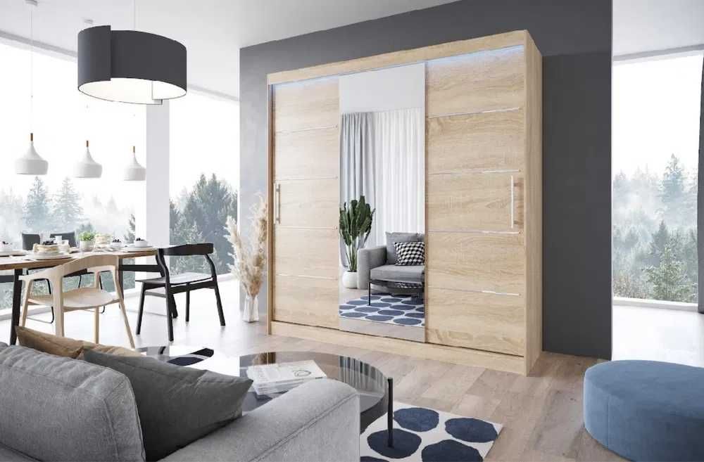 Szafa przesuwna RIO 180CM z lustrem! Promocja!