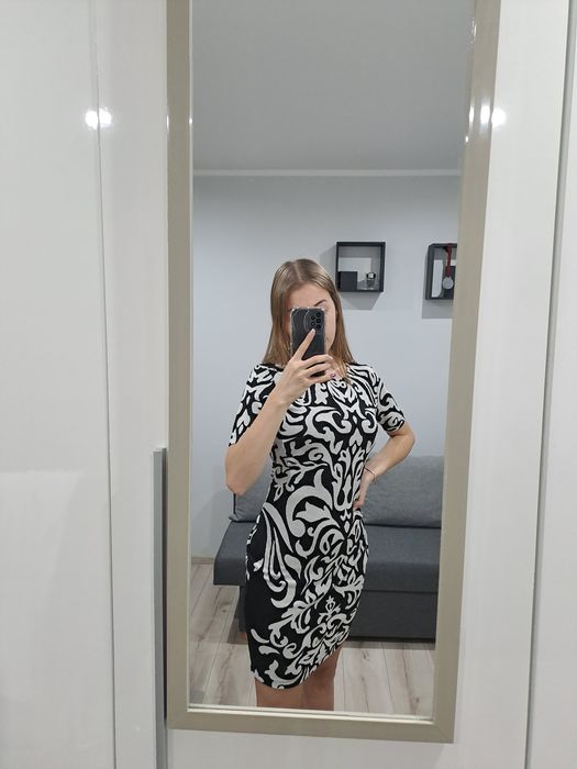 Wzorzysta sukienka BonPrix 36 38