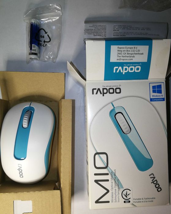 Rapoo M10 Wireless Blue USB нова бірюзова мишка Миша 1000 dpi
