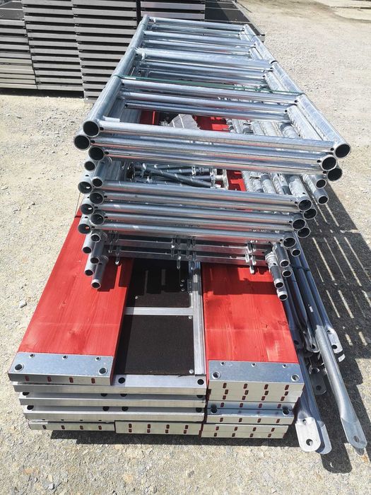 Stalowe rusztowanie elewacyjne Plettac nowe 10x9 kompletne tanio