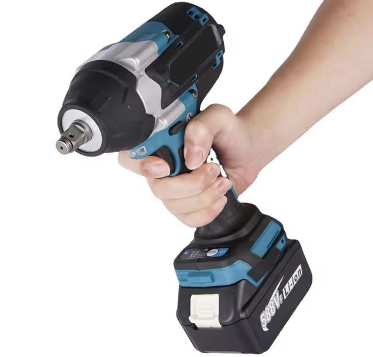 Chave de Impacto Sem Escovas 1800N.m para Bateria Makita 21V, Ferramen