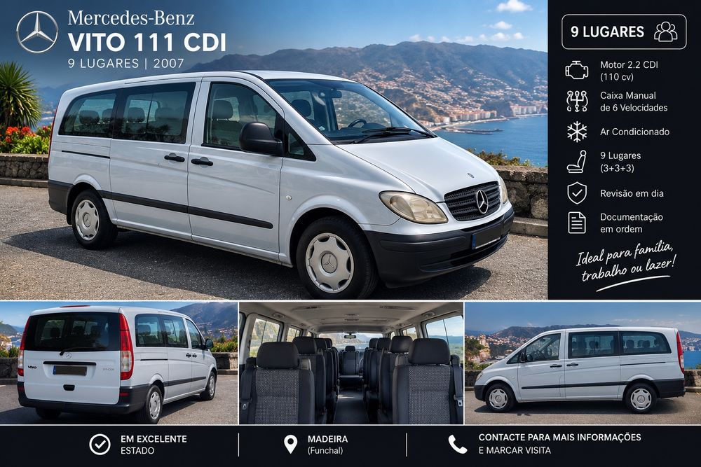 Aluguer carro  Madeira, 5/7/9 lugares