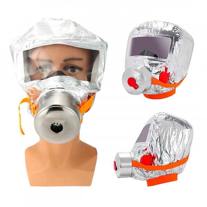 Маска противогаз из алюминиевой фольги, панорамный противогаз