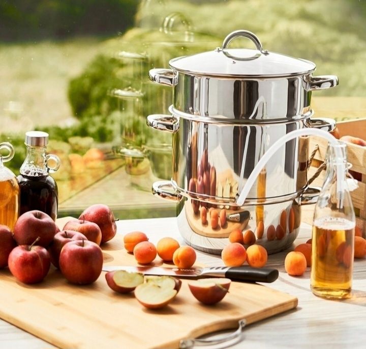 SOKOWNIK PAROWY Indukcja GARNEK Stalowy GAZ Duży Konighoffer 8 l
