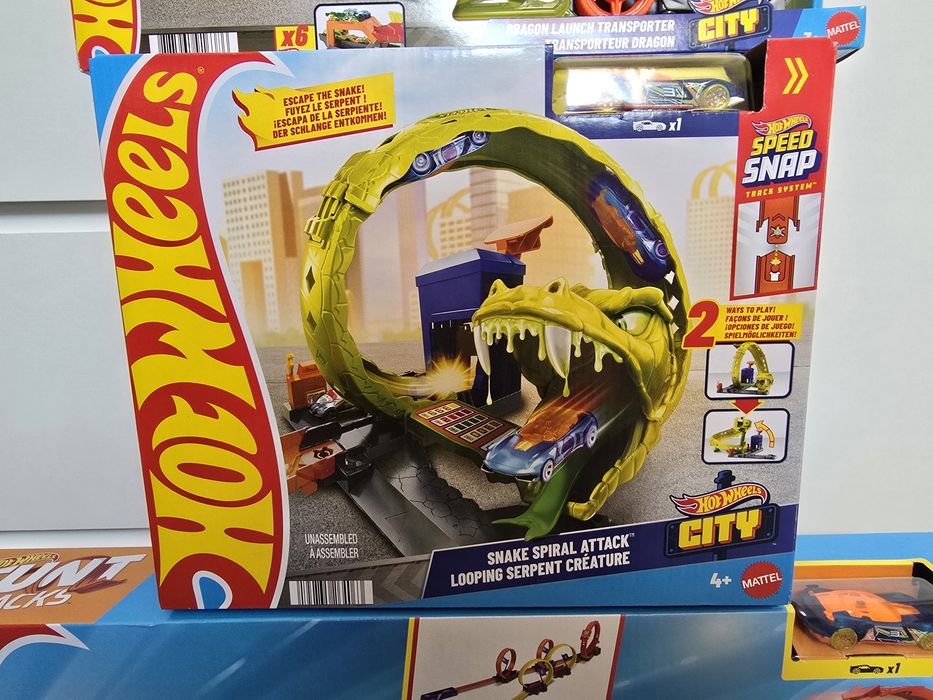 Nowe zestaw 3 x zabawki Tory Hot Wheels