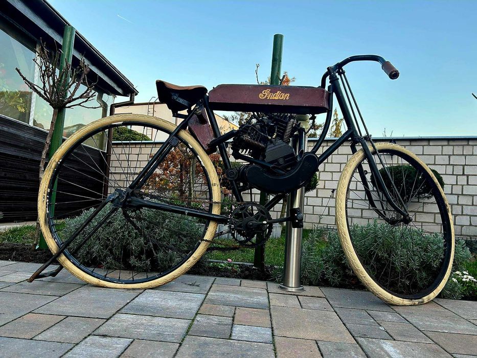 INDIAN 1908 tribute replica man cave studio tatuażu bar barber salon ekspozycja targi