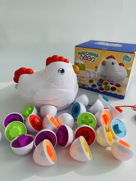 Сортер каталка курочка