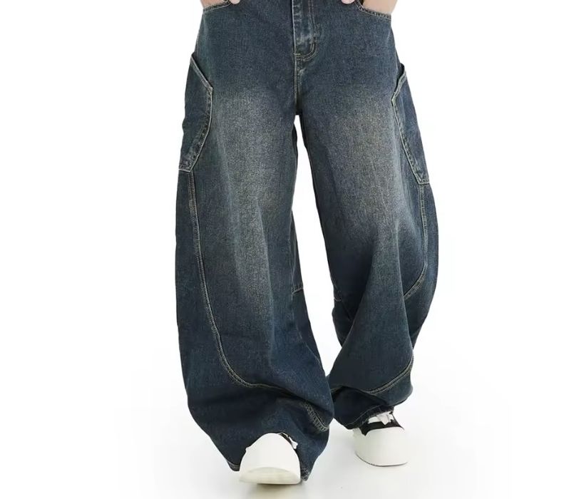 Джинси беги  , блакитні