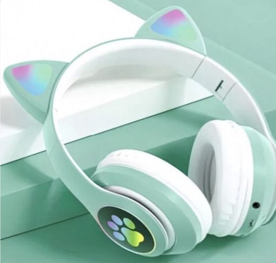 Безпровідні LED навушники CAT STN-28 з котячими вушками