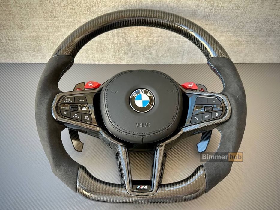 М руль карбон BMW G series g20 g30 g01 g05 g07 подогрев вибро