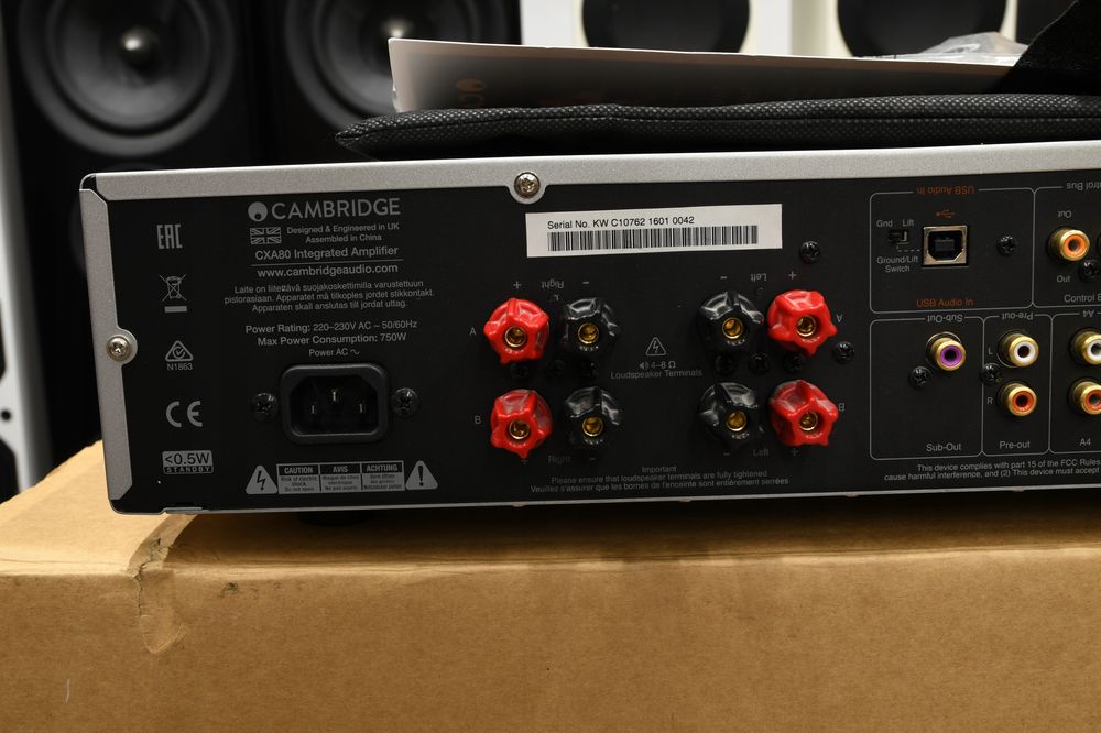 Zadbany wzmacniacz stereo Cambridge Audio CXA80 + pilot i DAC