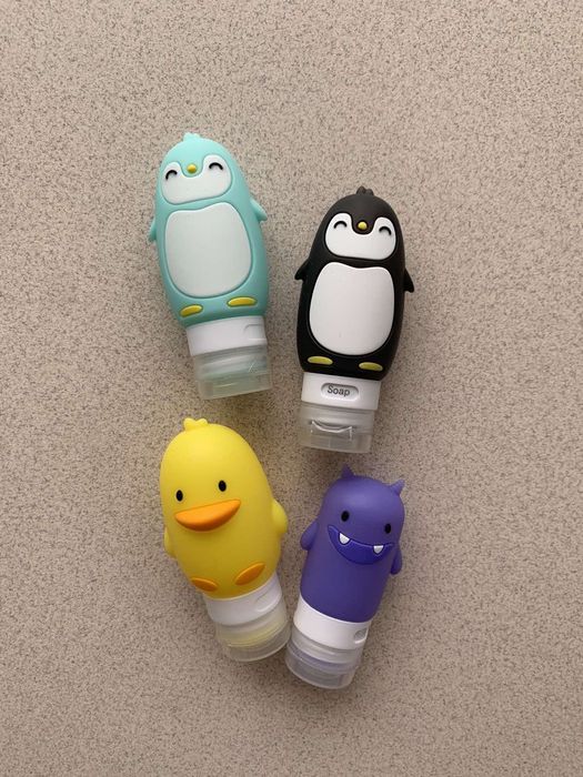 Силиконовые бутылочки для косметики, набор