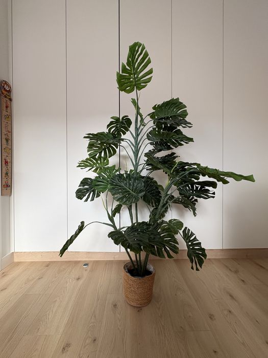 Kwiat monstera sztuczny duży