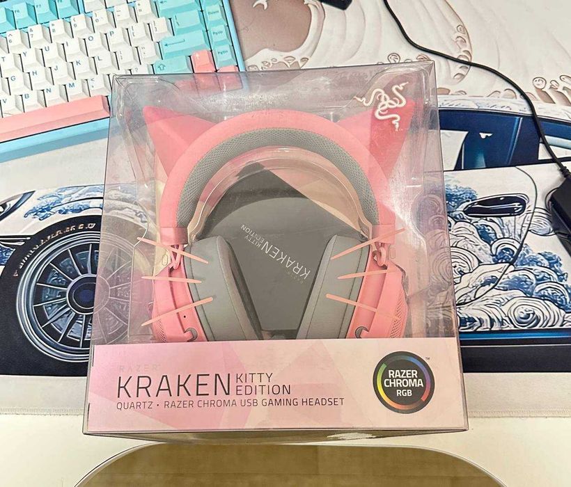 Навушники RAZER Kraken Kitty, Quartz