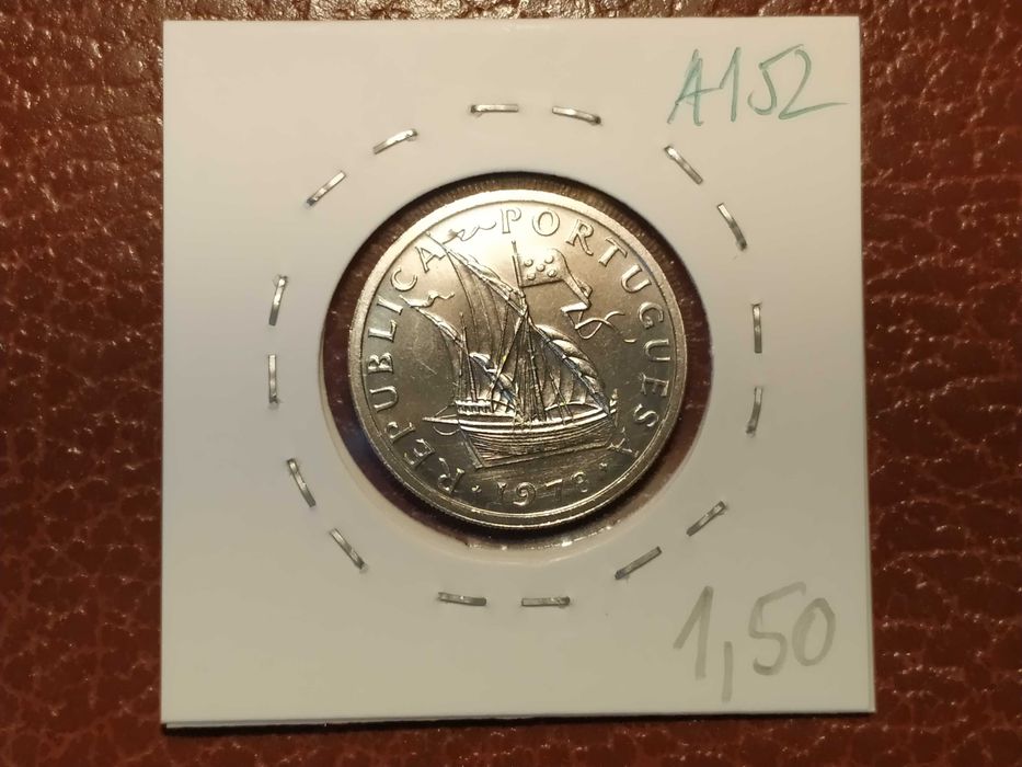 A152 Moeda de 5 escudos de 1978 Caravela (barcos)