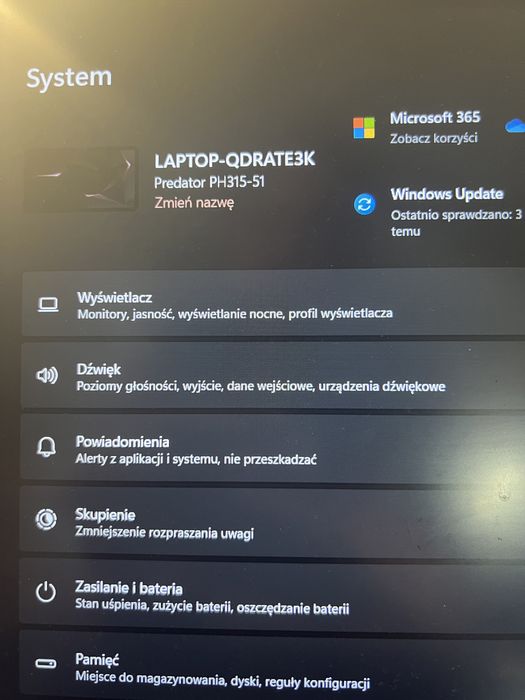 Acer predator helios 300 ph315-51 i7