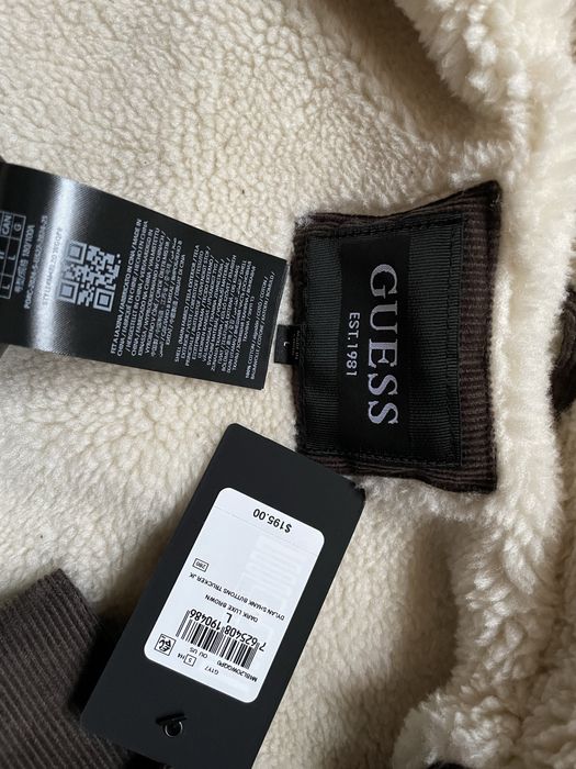 L XL 48 50 Guess шерпа демісезон демисезон куртка levis вельветовая л