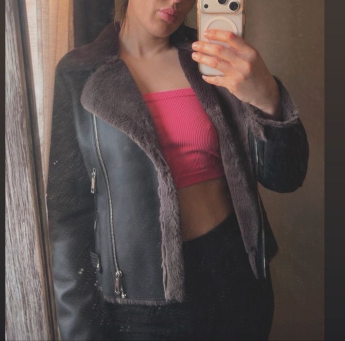 Укороченную дубленку , ниразу не одетую