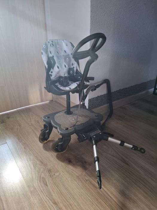 Dostawka do wózka cozy 4 rider 2w1 (fotelik + podest) + przedłużka