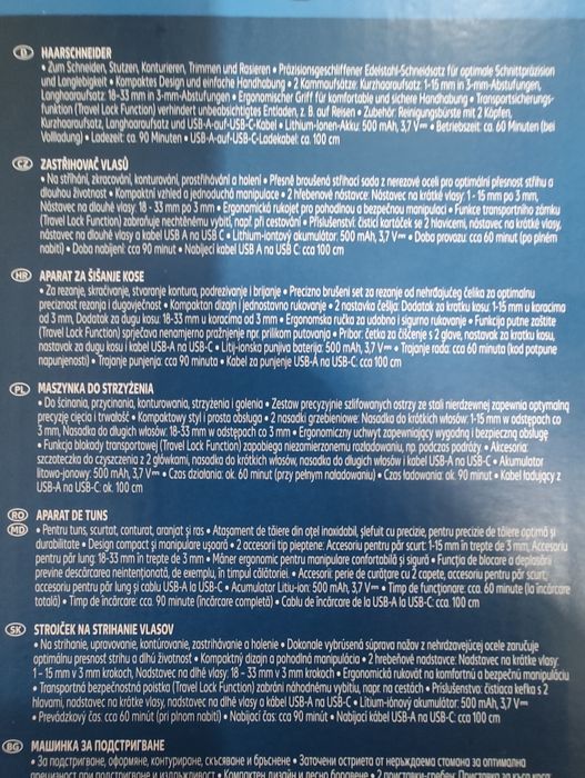 Nowa strzyzarka maszynka do strzyżenia