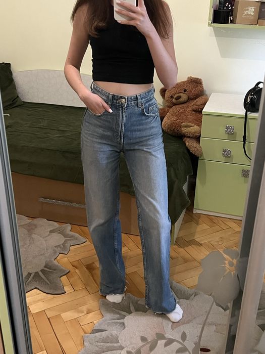 джинси zara wide leg 34
